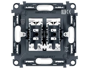 PR129 Механизм 2-клавишного выключателя с самовозвратом 10A-250V QUANT PRO