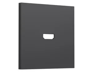 SP9140 Лицевая панель SIGMA (Графит Мягкое касание) для HDMI розетки QUANT PRO