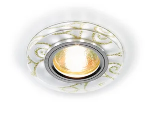 Встраиваемый светильник с узорами Led S231 WH/G Ambrella