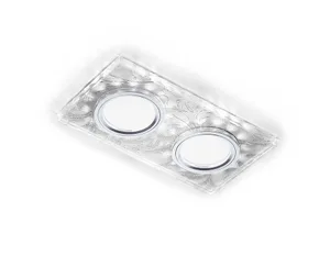 Встраиваемый светильник с узорами Led S234/2 W/CH/WH Ambrella