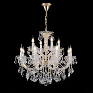 Подвесная люстра CRISTELLE Crystal Lux CRISTELLE SP8+4 GOLD