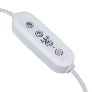 Таймер с вилкой и разъемом L,N,G для фито светильника Uniel UST-E33 WHITE 2M
