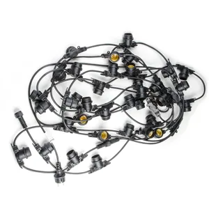 Гирлянда Белт-лайт Uniel UDL-K120 200/E27/100M IP65 BLACK BELT-LIGHT