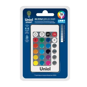 Пульт управления лампой RGB серии «SMART» c ИК сенсором Uniel UCH-S210 BLACK