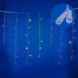 Бахрома светодиодная с эффектом мерцания, 25м Uniel ULD-B25006-440/TTK MULTI IP44