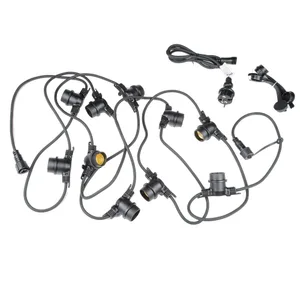Гирлянда Uniel UDL-K121 10/E27/5M 5C IP65 BLACK BELT-LIGHT