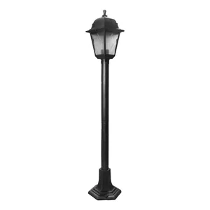 Столб фонарный уличный Uniel НАПОЛЬНЫЕ uul-a01t UUL-A01T 60W/E27 IP44 BLACK SILVER