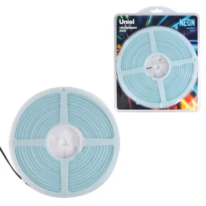 LED лента Uniel ULS-N01-2835-120LED/m-6mm-IP67-DC12V-9W/m-5M-LIGHTBLUE блистер