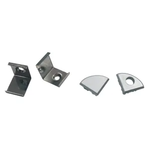 Набор аксессуаров для алюминиевого профиля Uniel UFE-N06 SILVER A POLYBAG