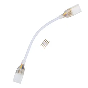 Соединитель (провод) для светодиодных лент 220В 5050 Uniel UCX-SK4/B67-RGB CLEAR 005 POLYBAG