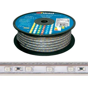 LED лента Uniel ULS-2835-60LED/m-10mm-IP67-220V-8W/m-50M-RED бобина
