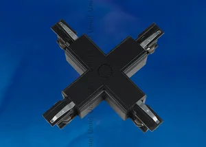 Коннектор для шинопровода Uniel UBX-A41 BLACK 1 POLYBAG