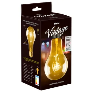Ретро лампа Uniel Vintage серия Лампы накаливания IL-V-A95-60/GOLDEN/E27 SW01
