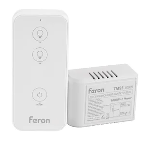 Выключатель дистанционный 230V 1000W 2-х канальный Feron 50809