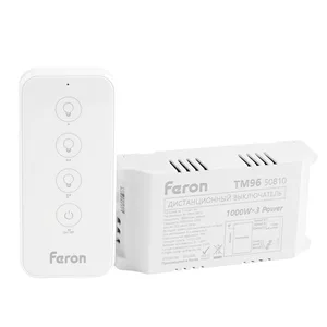 Выключатель дистанционный 230V 1000W 3-х канальный Feron 50810