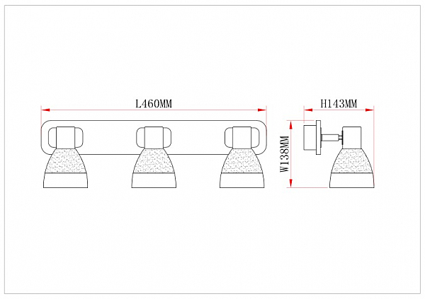 Светильник спот Mandy 1324/3A