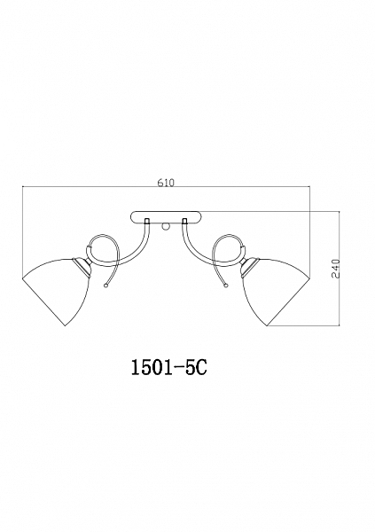 Потолочная люстра Goldy 1501/5C
