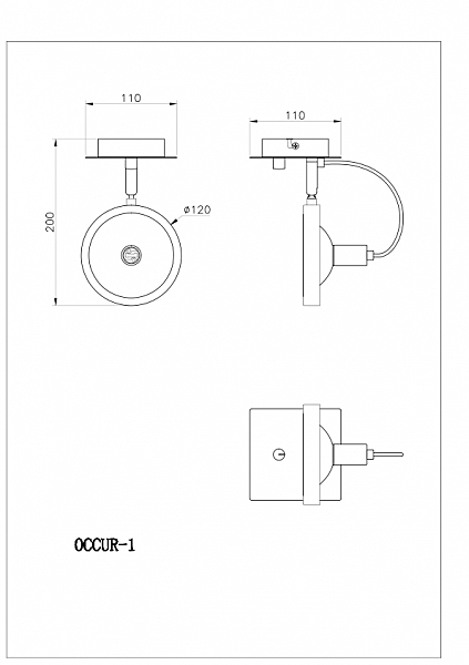 Светильник спот Goss 1221/1A