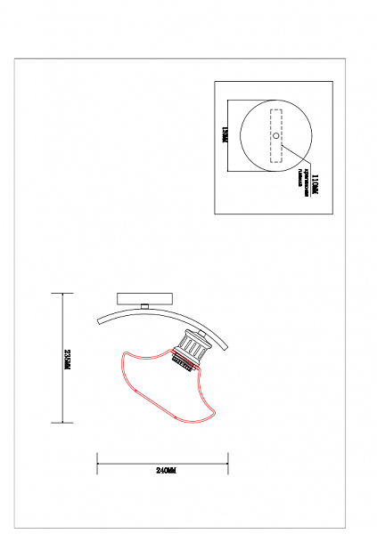 Настенное бра Gala 1099/1W