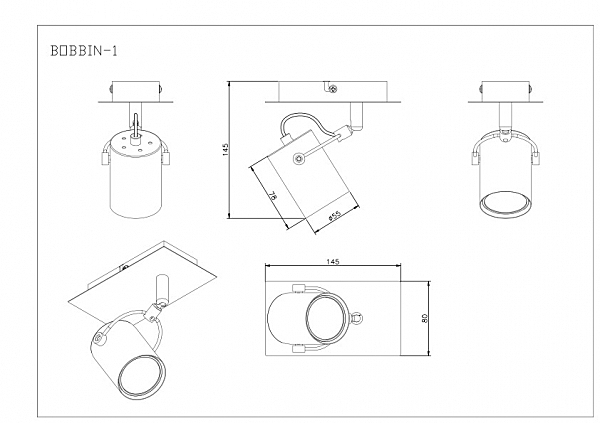 Светильник спот Sabi 1223/1A
