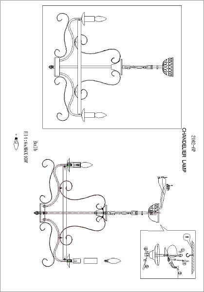 Подвесная люстра Palermo 2162-6P