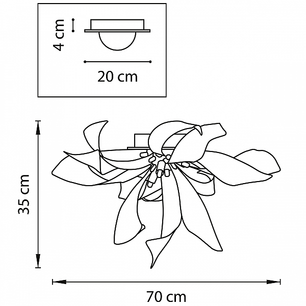 Потолочная люстра Turbio 754167
