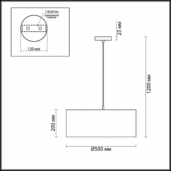 Светильник подвесной Nikki 3745/3