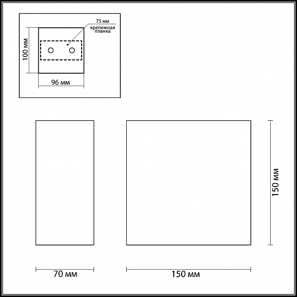 Настенное бра Gips 3883/1W