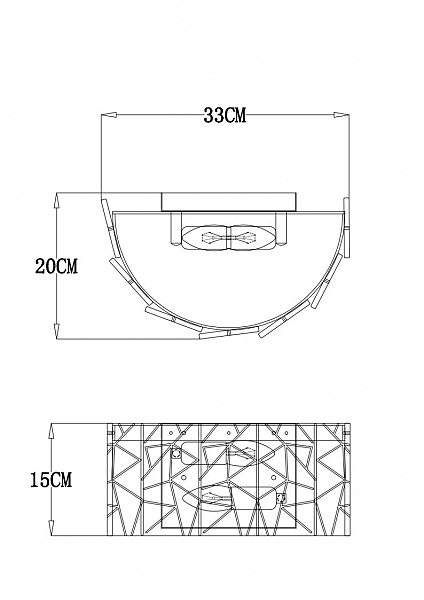 Настенное бра Galatea A1222AP-2CC