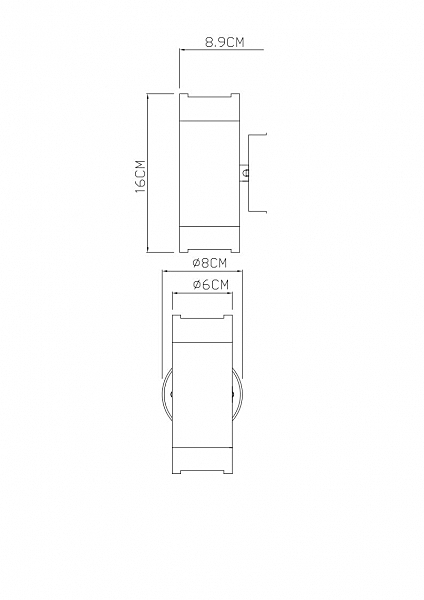 Уличный настенный светильник Atlas A3503AL-2WH