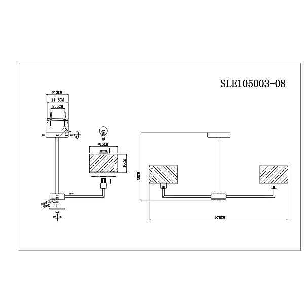 Потолочная люстра Belge SLE105003-08