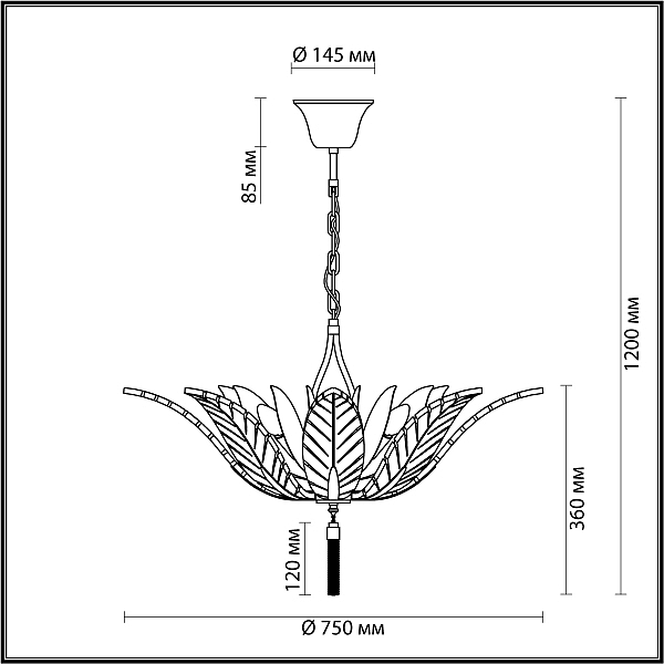 Подвесная люстра Floweri 4838/8