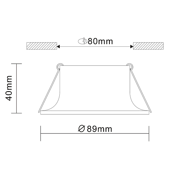 Встраиваемый светильник Nobarra ST201.508.01