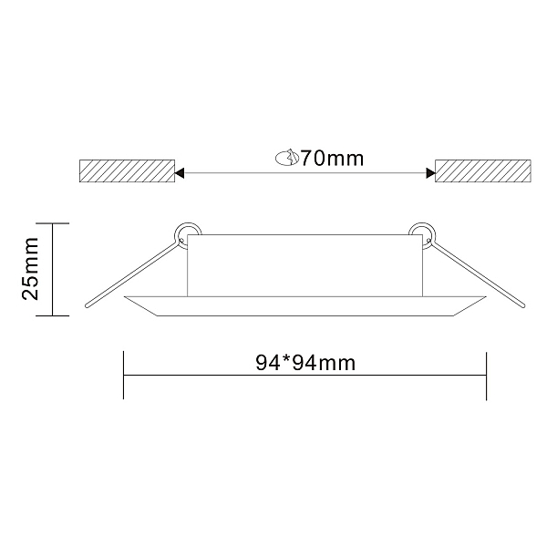 Встраиваемый светильник Quosis ST204.408.01