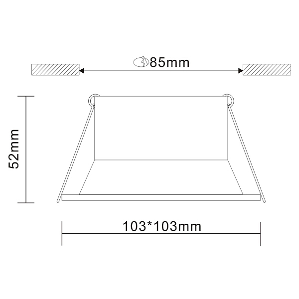 Встраиваемый светильник Grosi ST207.418.01