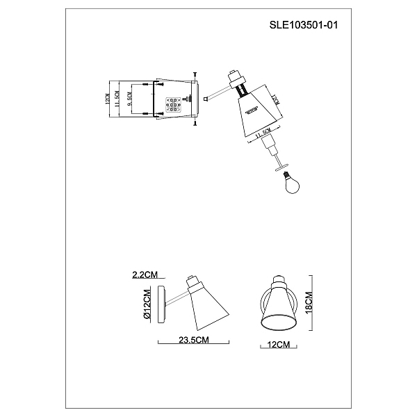 Настенное бра Biane SLE103501-01