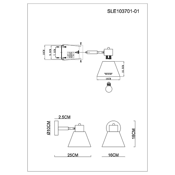 Настенное бра Buve SLE103701-01