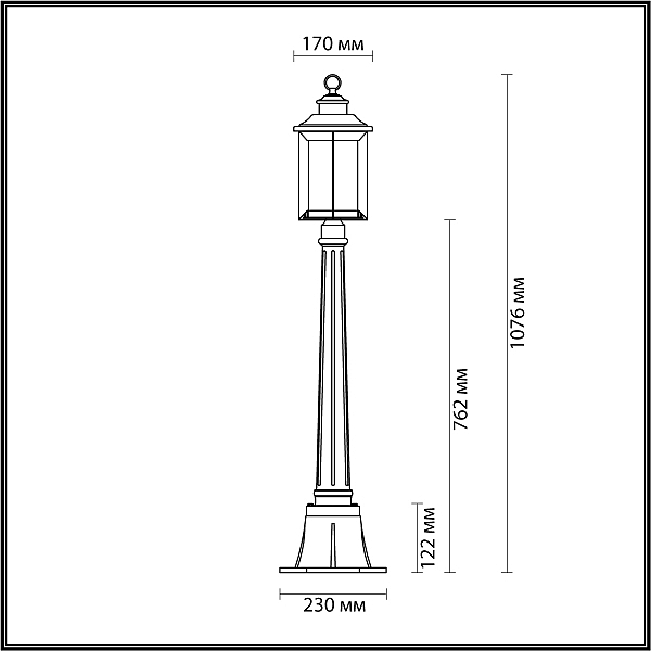 Уличный наземный светильник Mavret 4961/1F