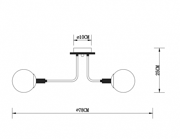 Потолочная люстра Oxford A2716PL-6BK