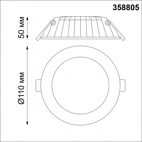 Встраиваемый светильник Gesso 358805