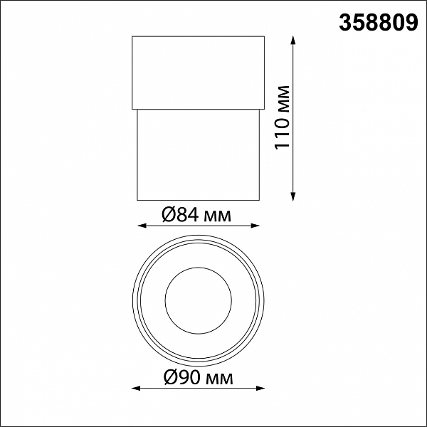 Накладной светильник Gesso 358809