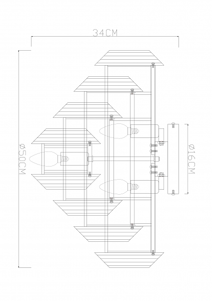 Потолочная люстра Jastin A2848PL-5GO