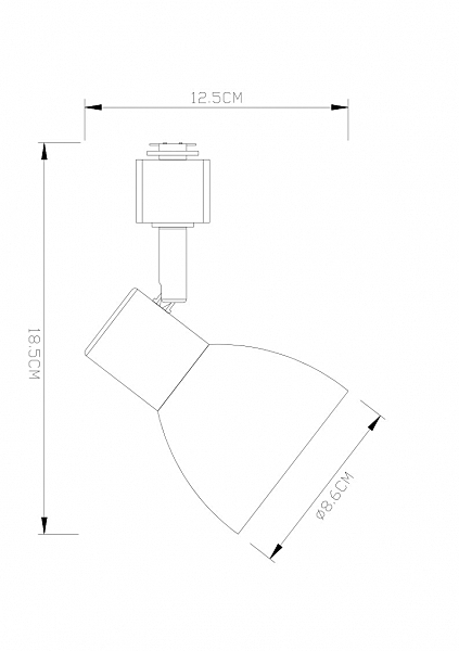 Трековый светильник Falena A3117PL-1BK