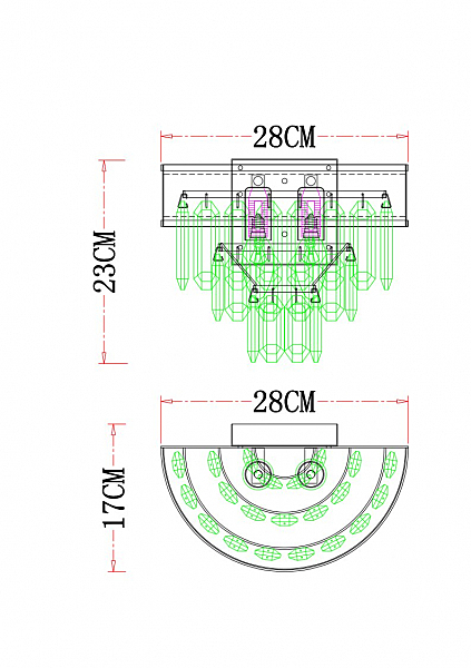 Настенное бра Diadem A1002AP-2CC