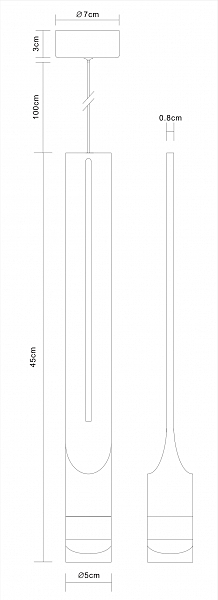 Светильник подвесной Kraz A2307SP-1WH