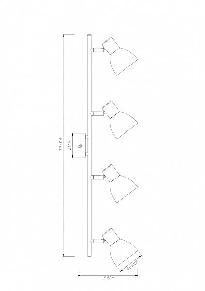 Светильник спот Falena A3117PL-4WH