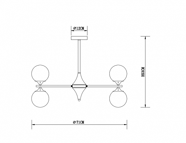 Потолочная люстра Mimosa A3649PL-10PB