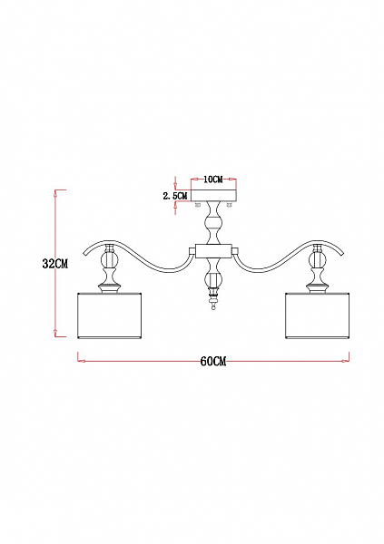 Потолочная люстра Ibiza A4038PL-5CC
