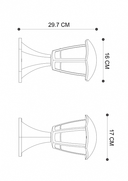 Уличный наземный светильник Enif A6064FN-1BK