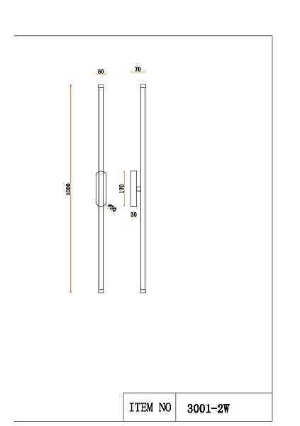 Настенный светильник Reed 3001-2W